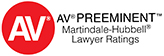 Martindale-Hubbell Peer Review Ratings™ are the gold standard in attorney ratings